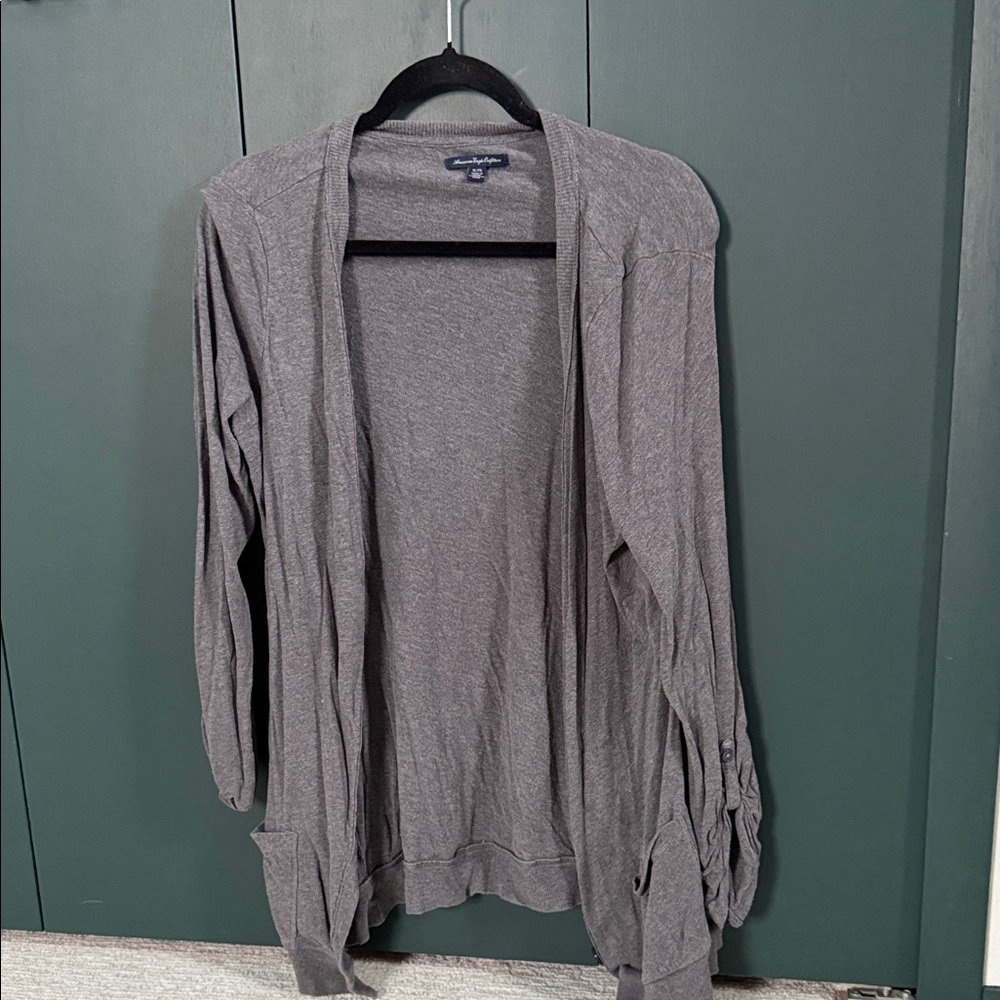 American Eagle Outfitters Gray Cardigan